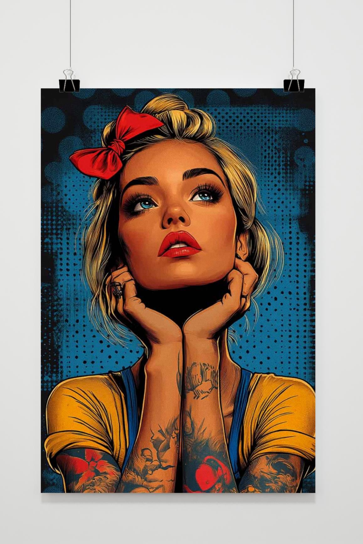 Affiche Femme Tatouée de 25 Artstreet