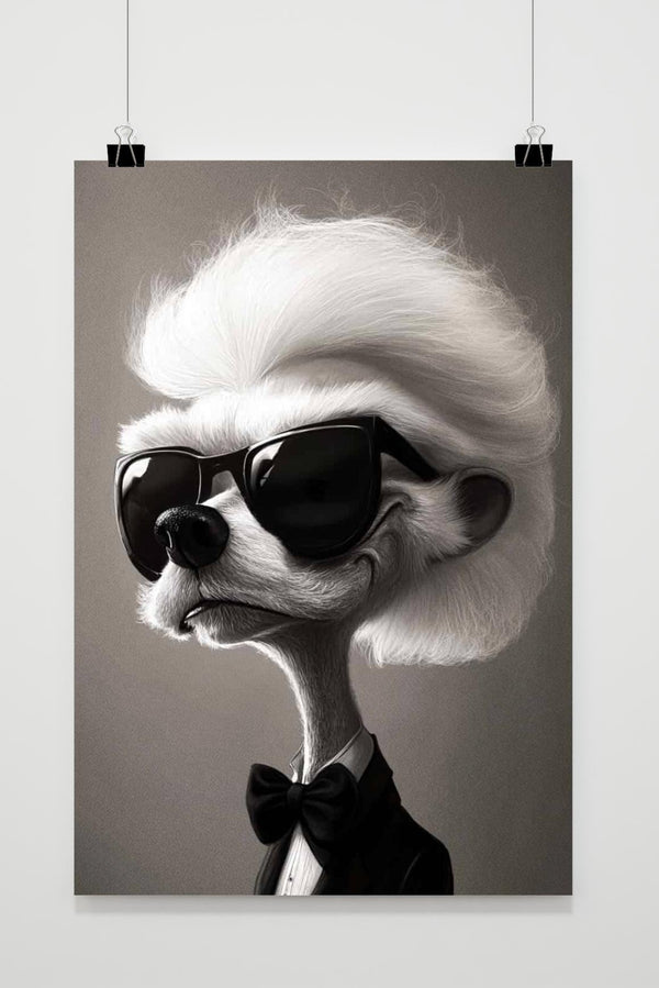 Karl Lagerfeld Dog poster