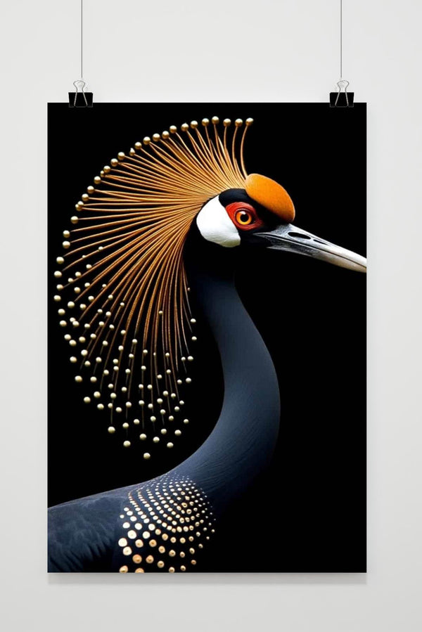 Kroonkraanvogel poster