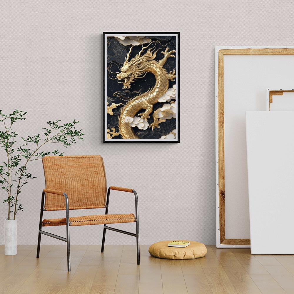Dragón Dorado en un interior