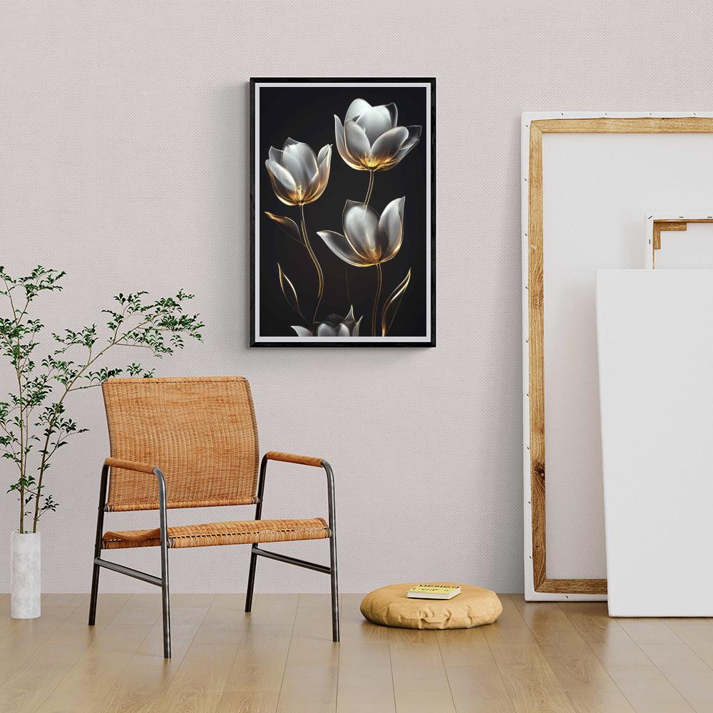 Tulipes Verre dans un intérieur