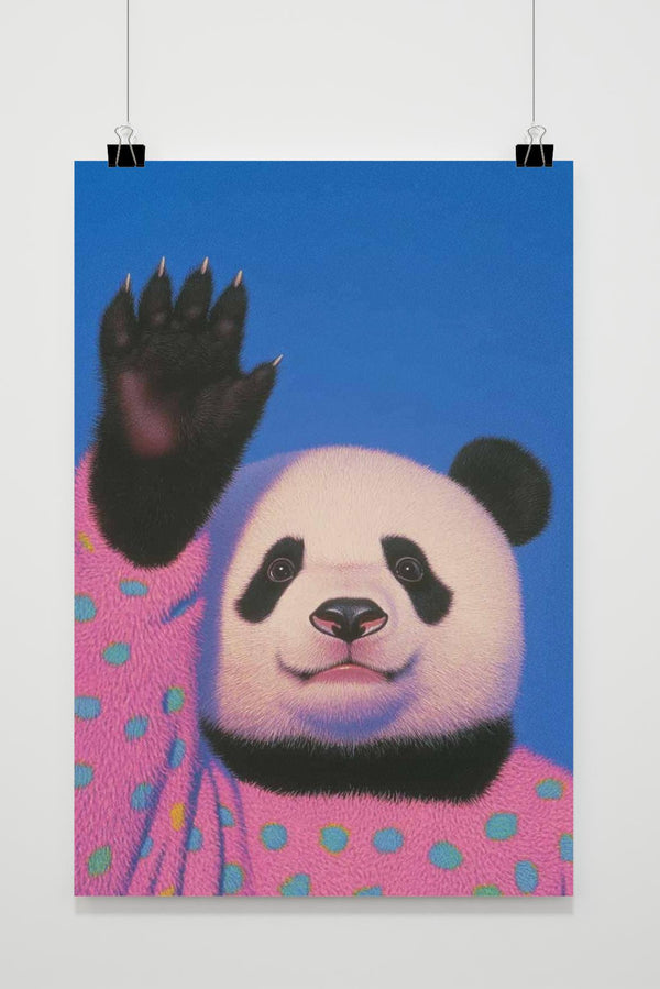 Panda Pünktchenpulli Poster