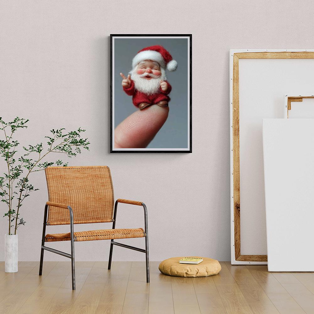 Petit Père Noël dans un intérieur