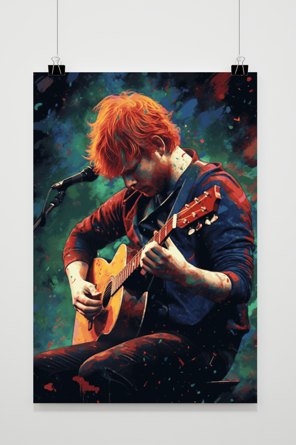 Ed Sheeran Portrait poster