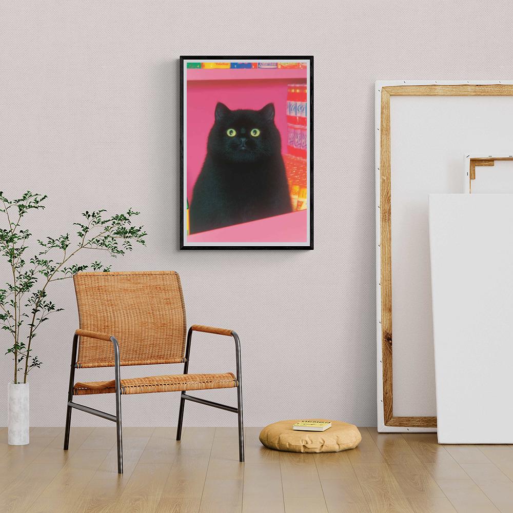 Chat Noir dans un intérieur