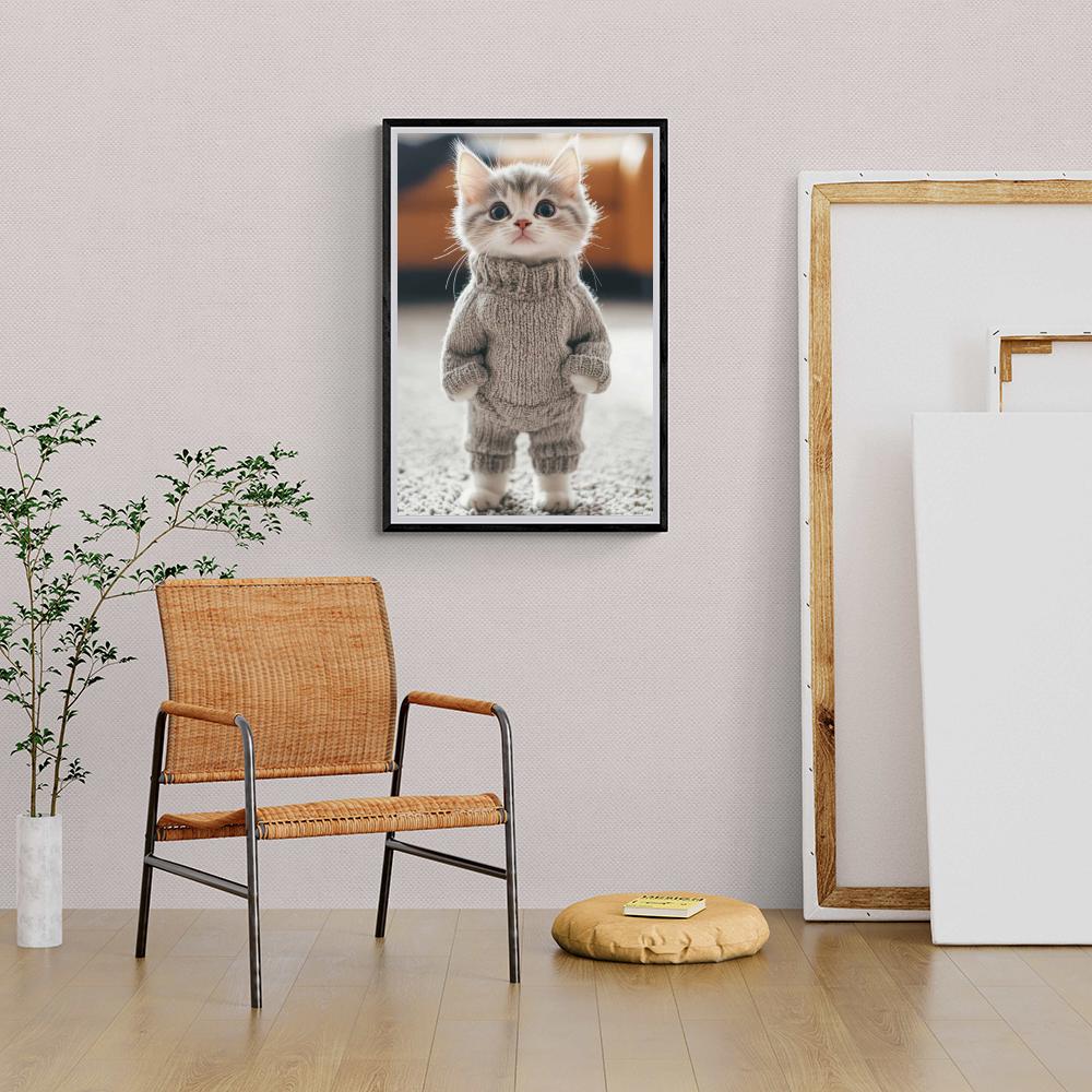 Chatons en Pull dans un intérieur