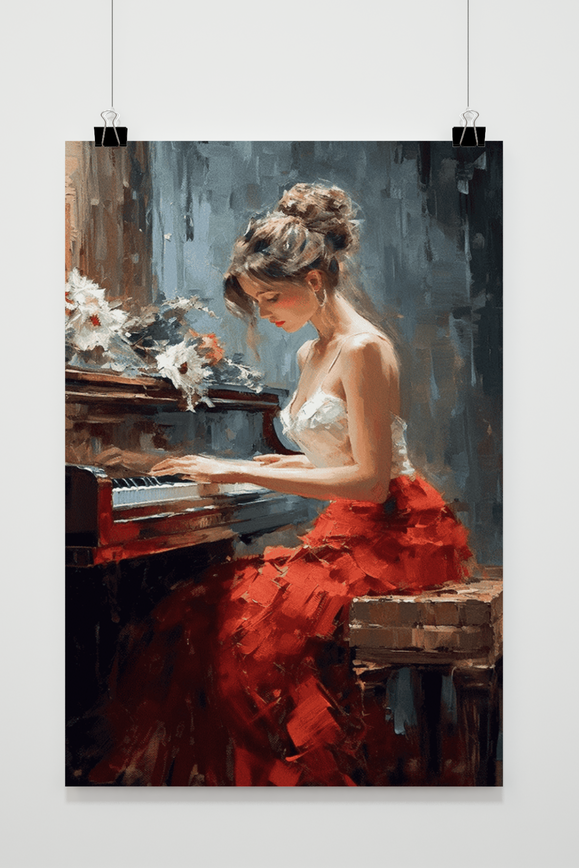 Affiche Pianiste de 25 Artstreet