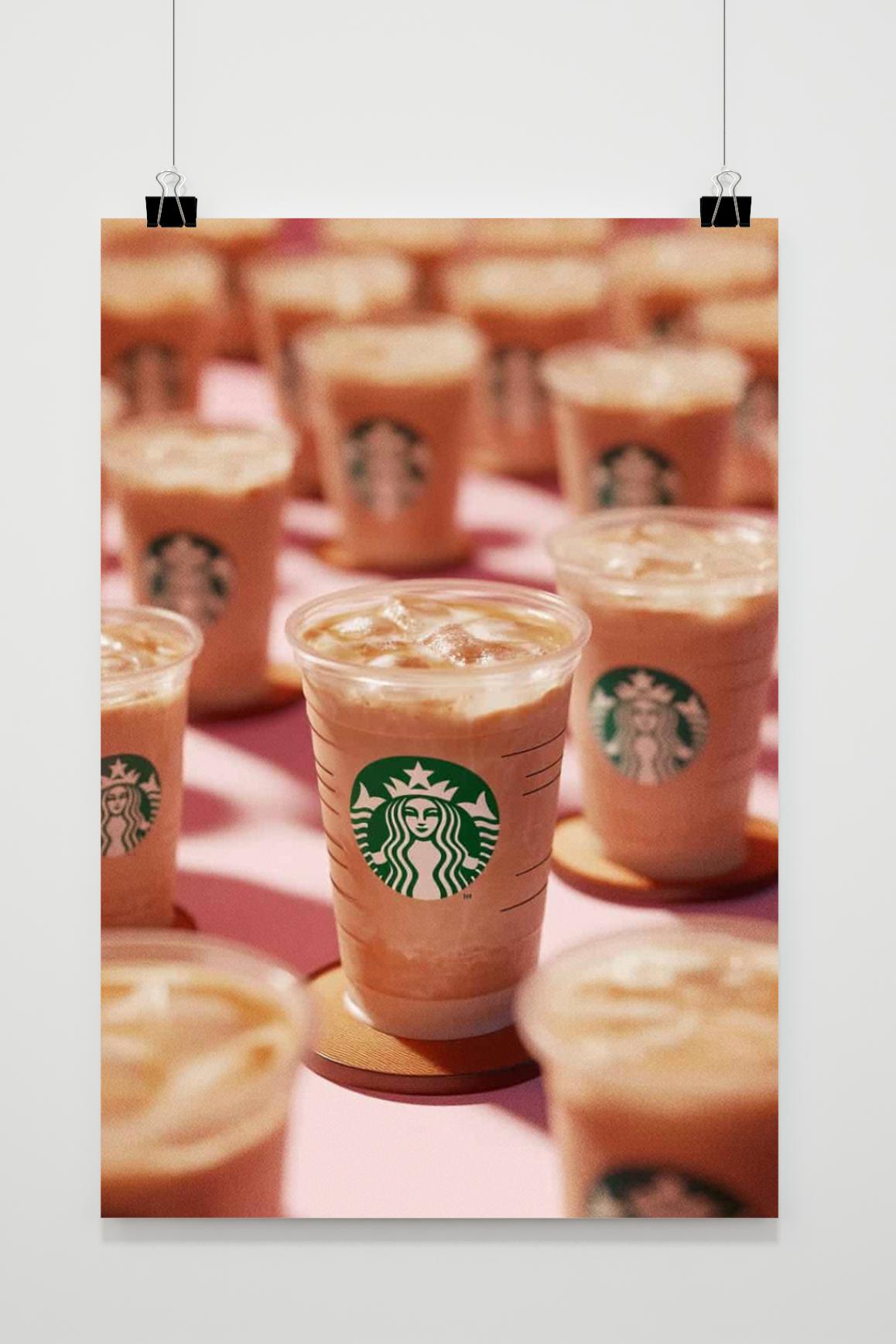 Affiche Starbucks Café Glacé de 25 Artstreet