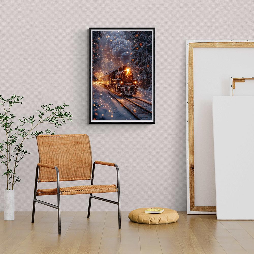 Train d'Hiver dans un intérieur