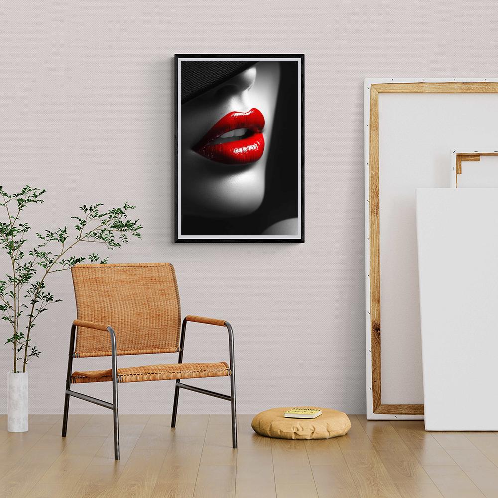Rouge à Lèvres Rouge dans un intérieur
