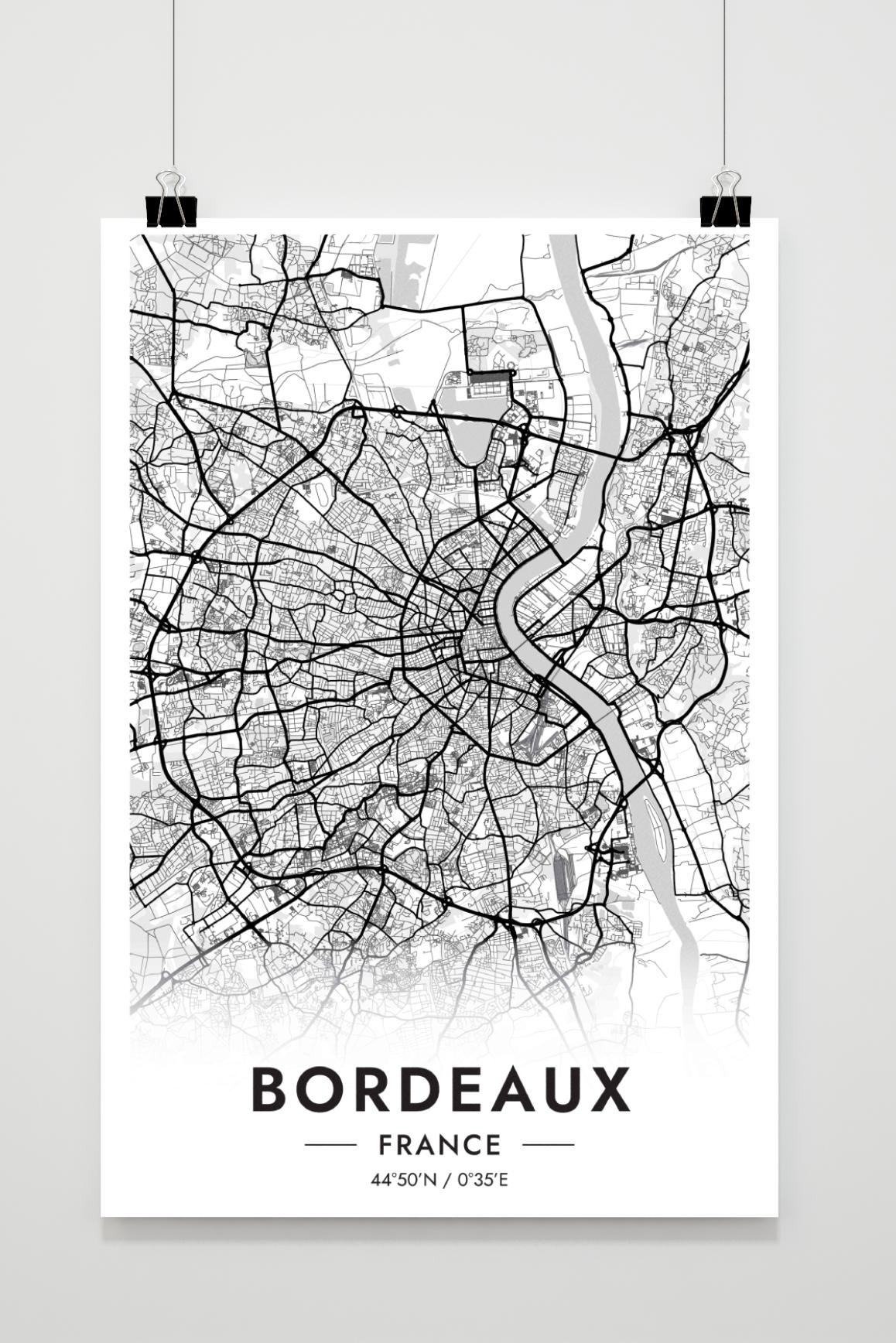 Bordeaux-Karte Frankreich