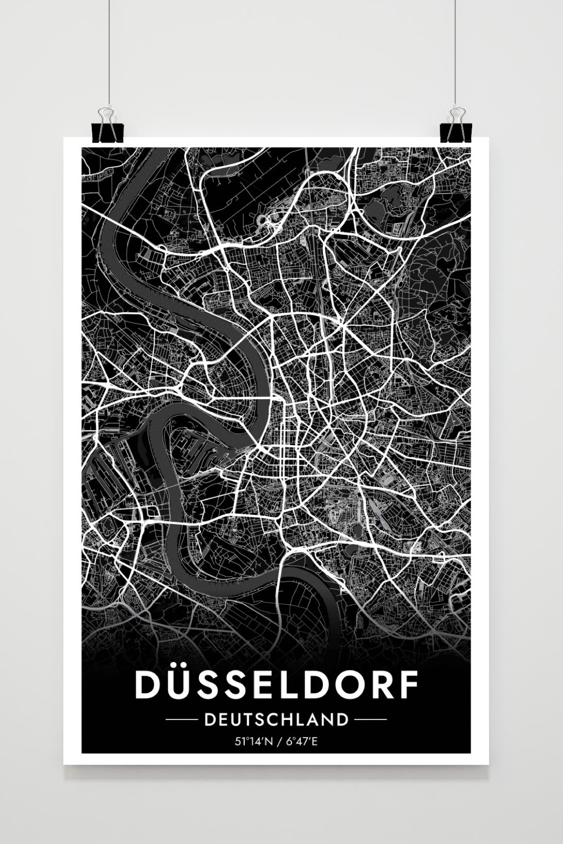 Düsseldorf Map Germany