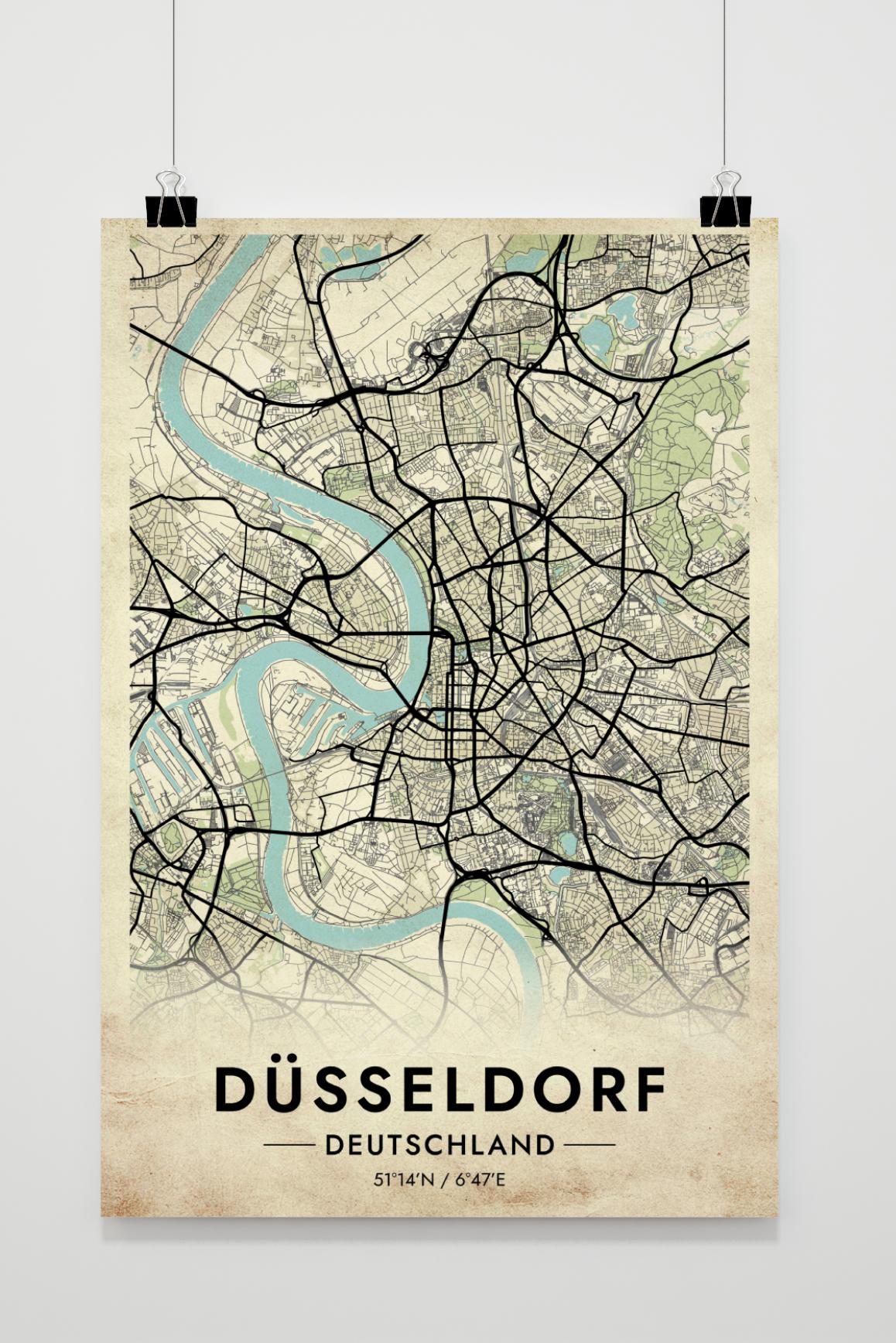 Düsseldorf Map Germany