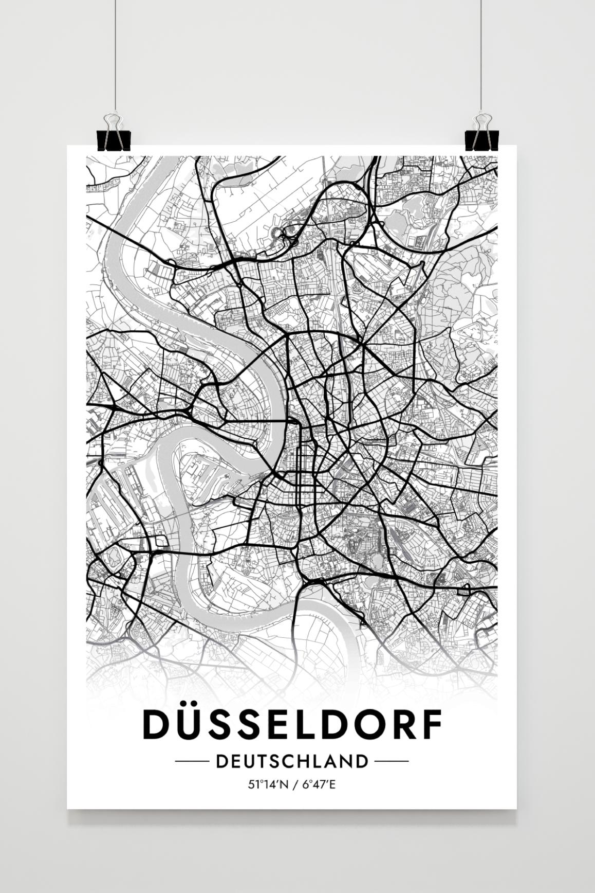 Düsseldorf Map Germany