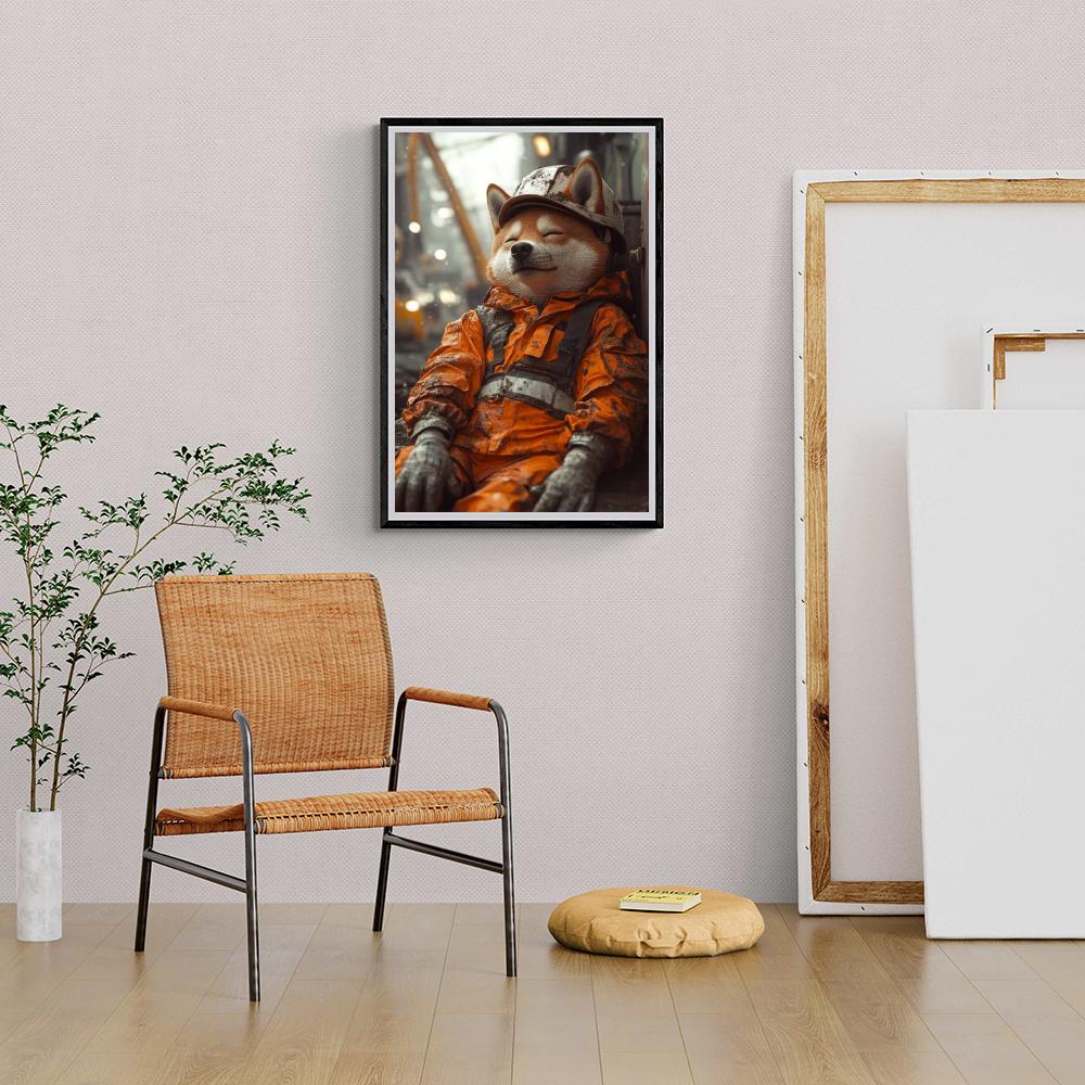 Shiba Inu dans un intérieur