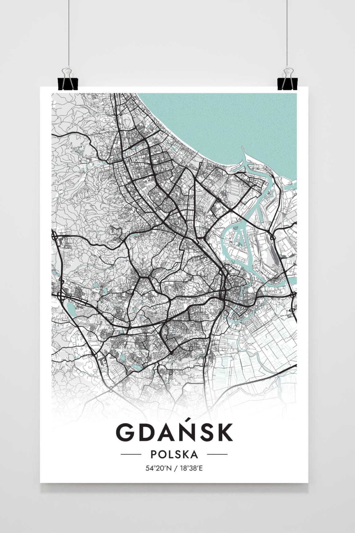 Gdansk Map Poland