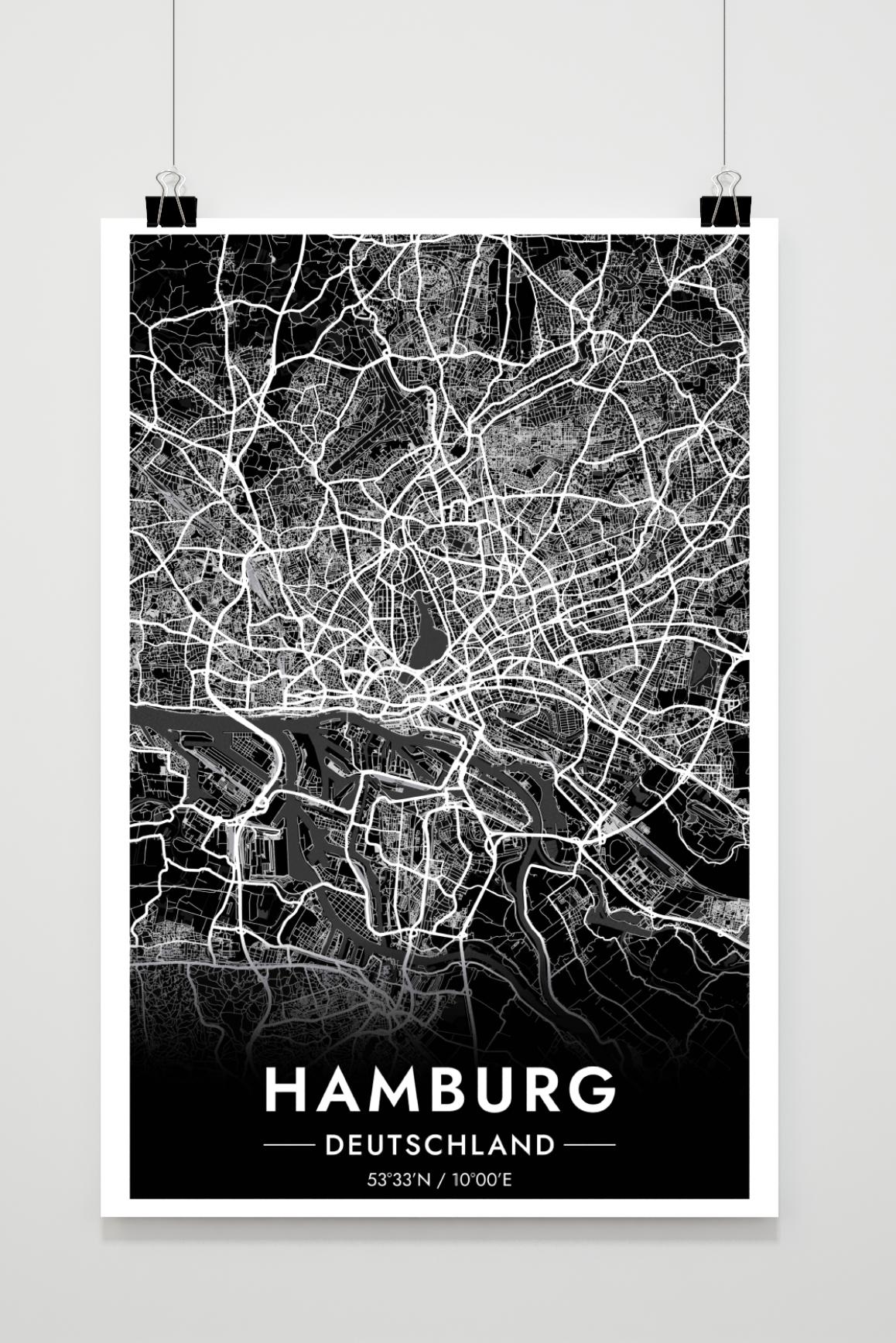 Hamburg-Karte Deutschland