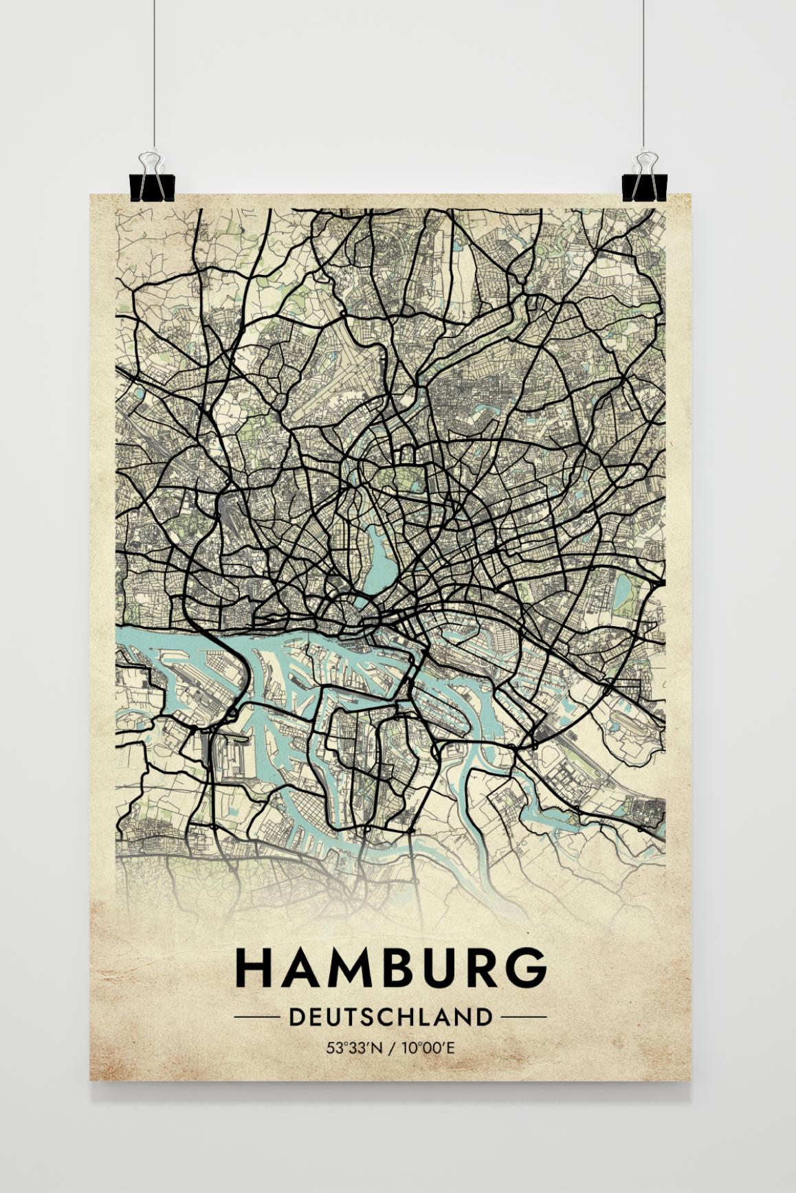 Hamburg-Karte Deutschland