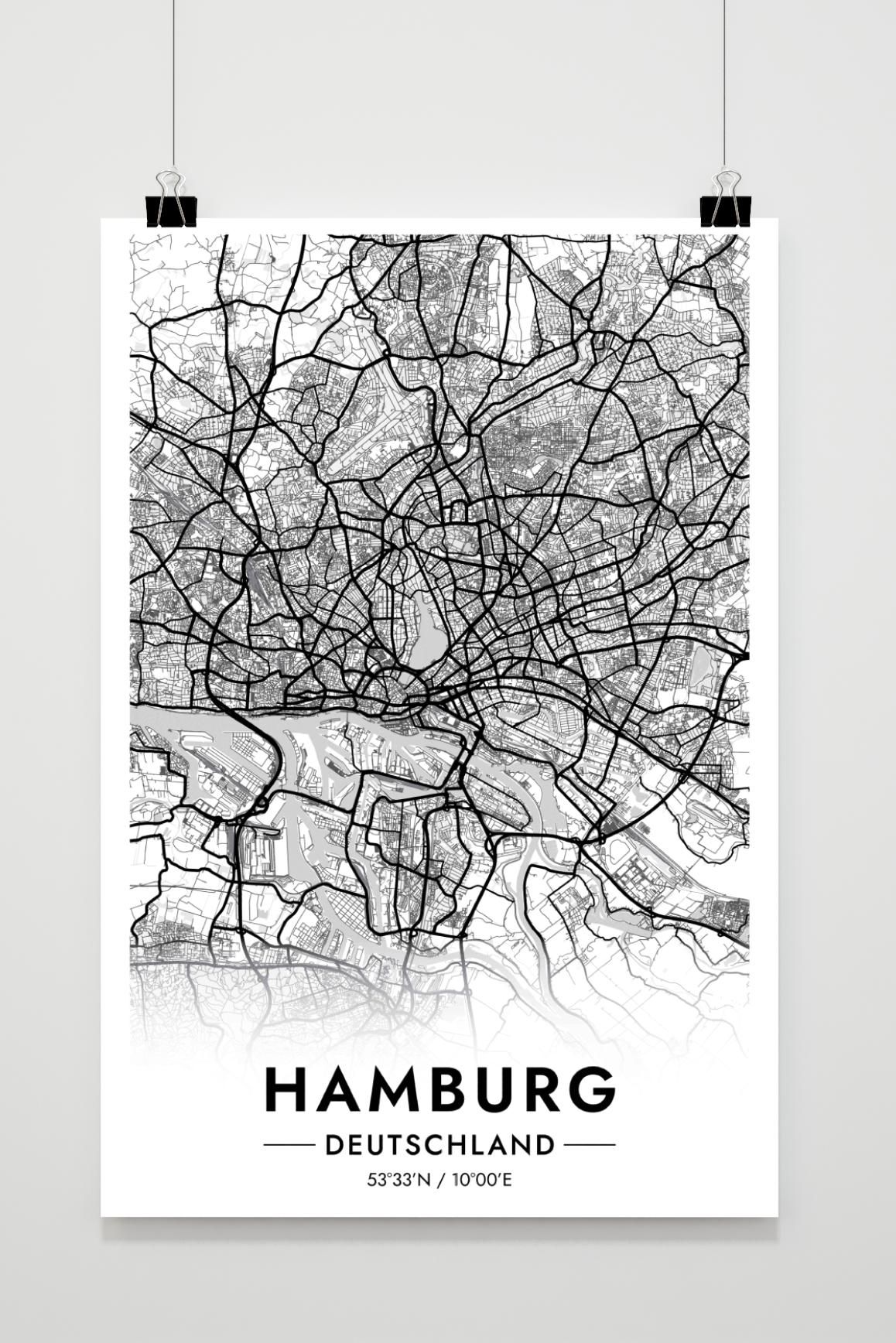 Hamburg-Karte Deutschland