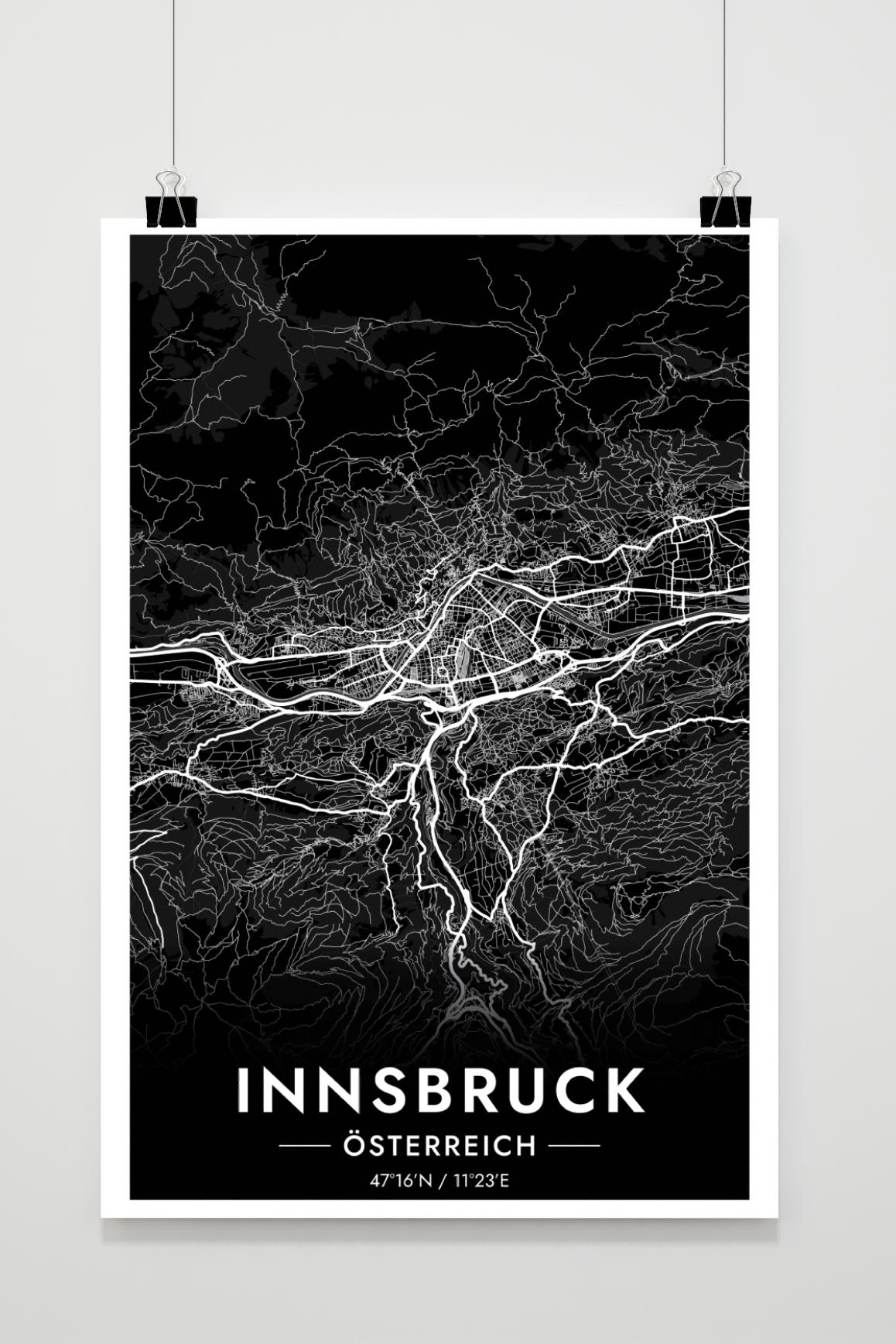 Innsbruck Map Austria