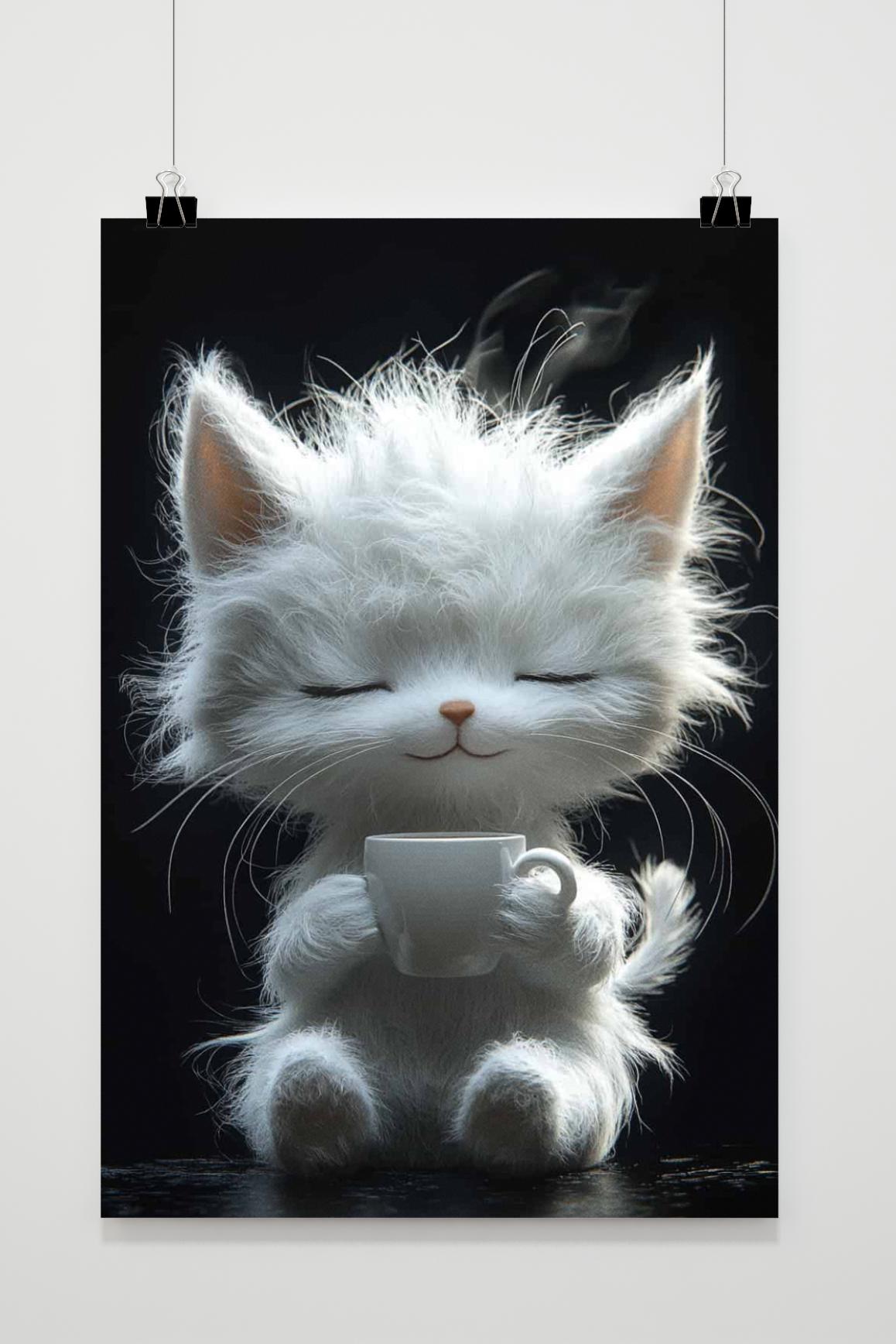 Affiche Chat et Café de 25 Artstreet