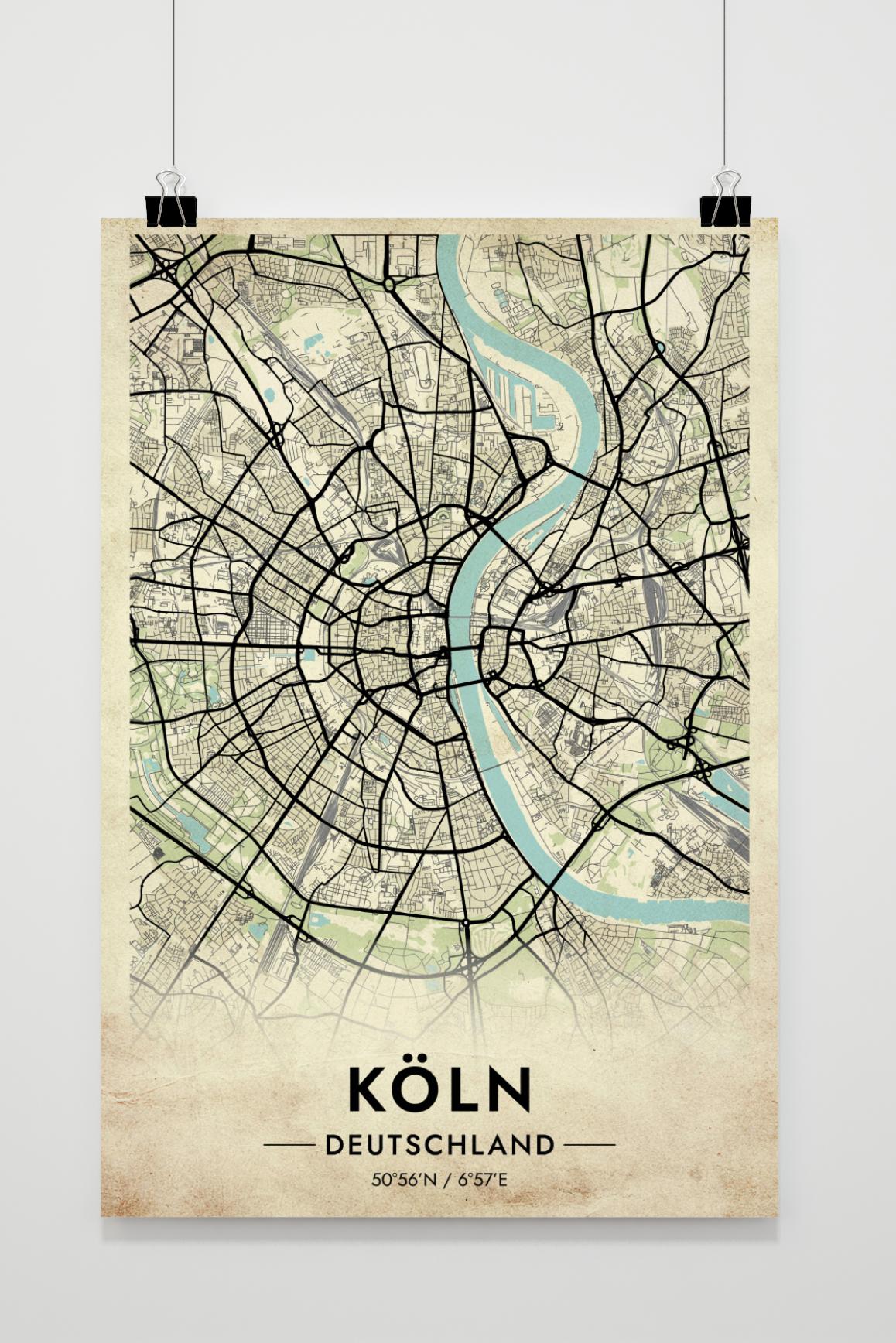 Cologne Map Germany