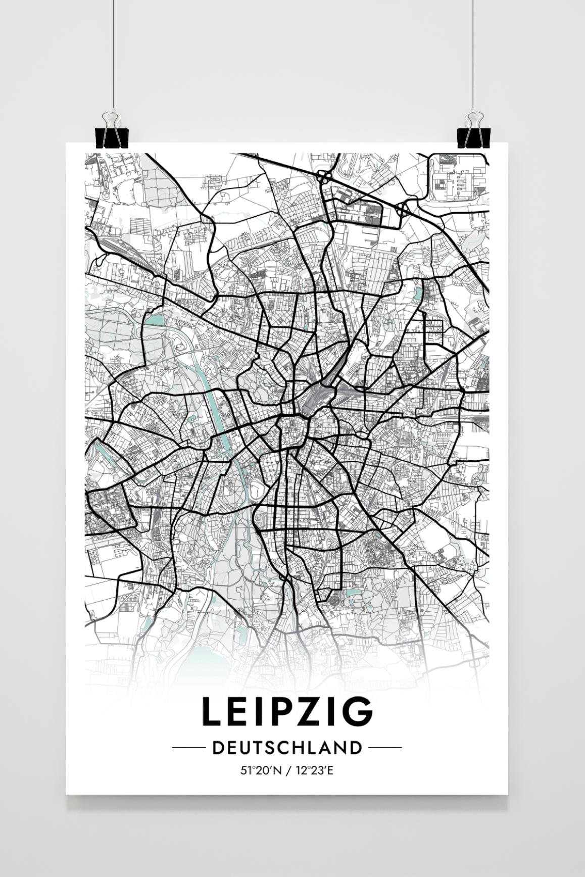 Leipzig Map Germany