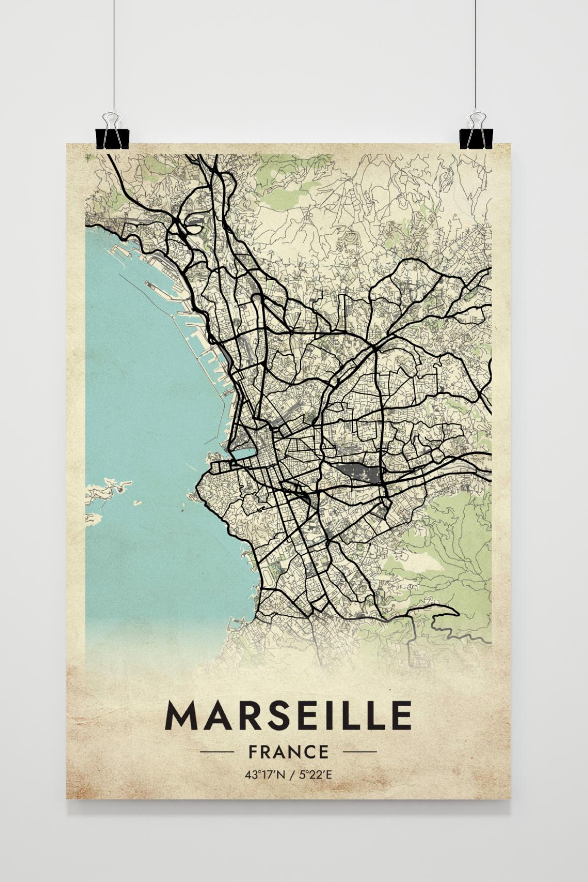 Marseille Map France