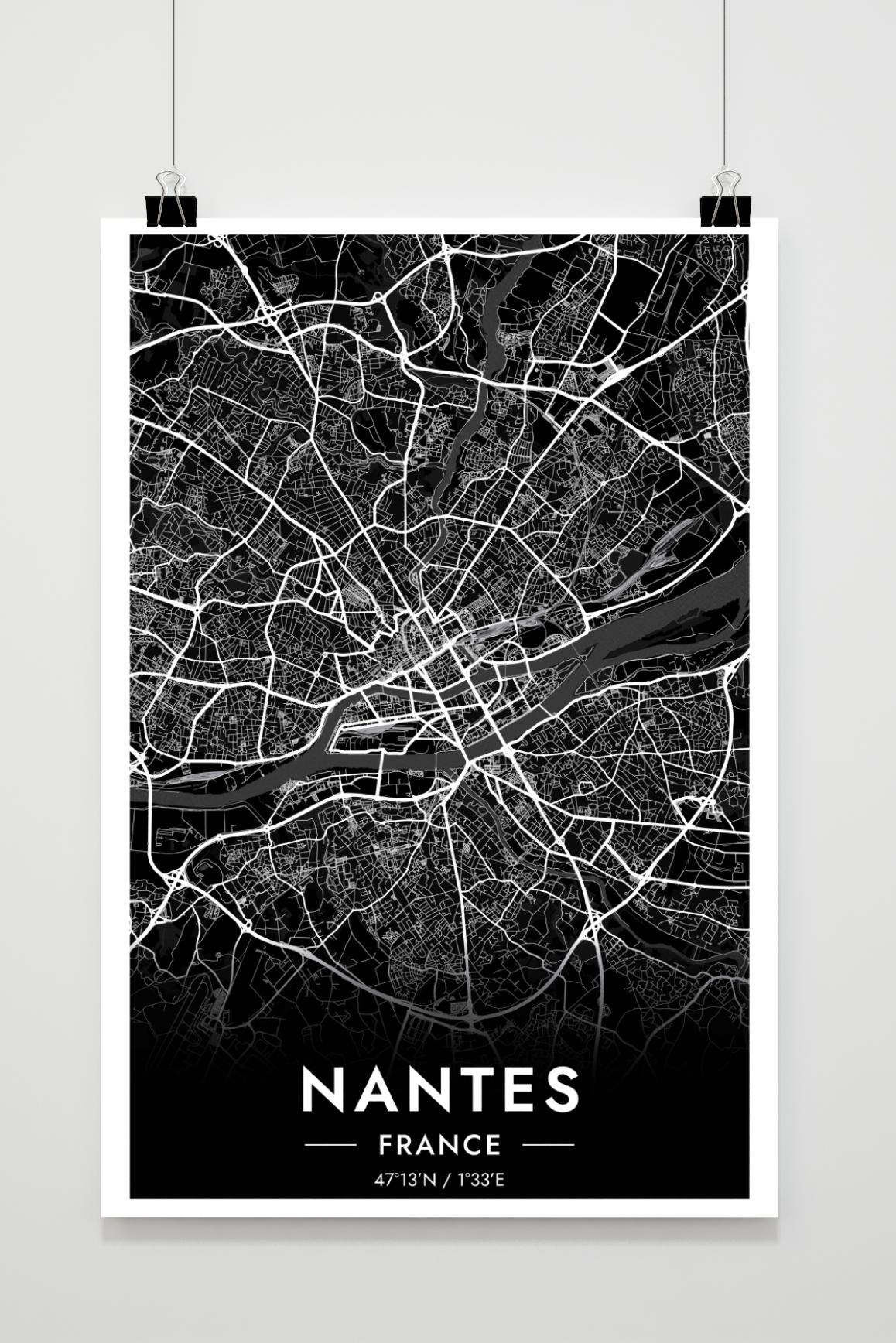 Nantes Map France