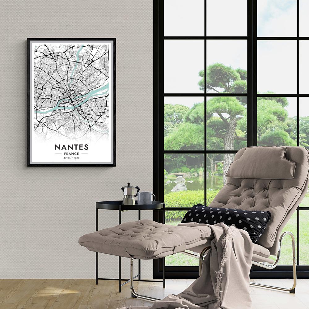 Nantes Map France