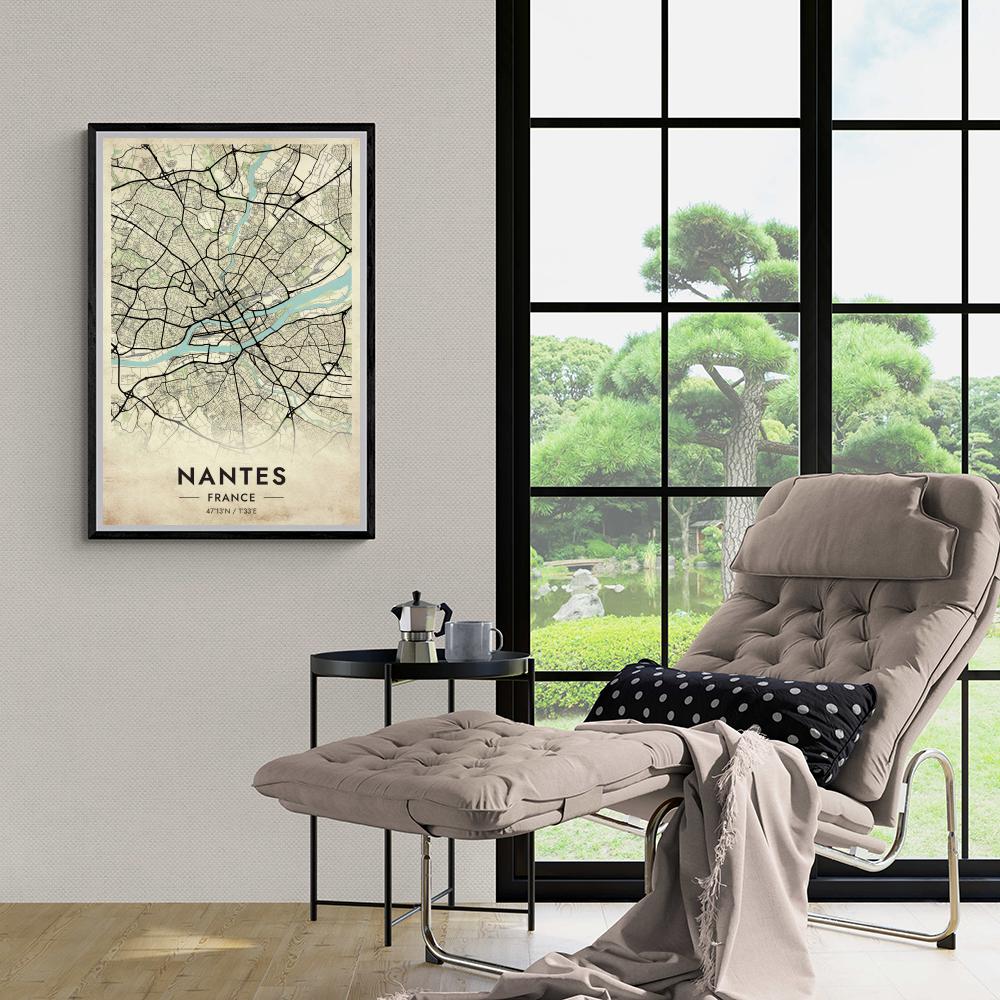 Nantes Map France