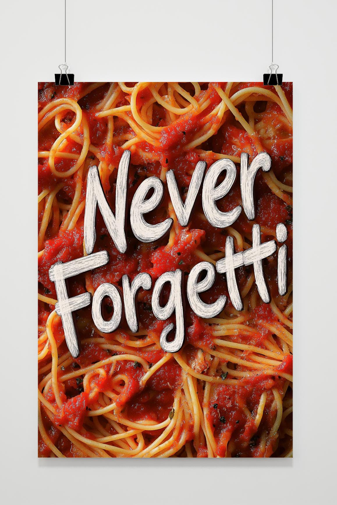 Affiche Never Forgetti de 25 Artstreet