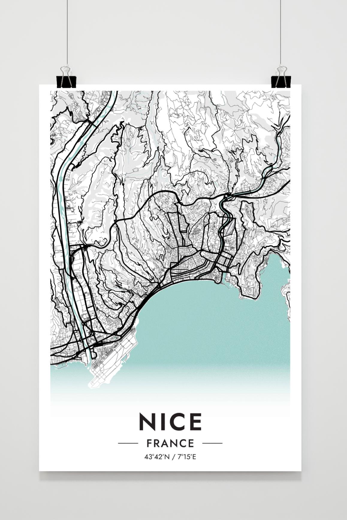 Nice Carte France dans un intérieur