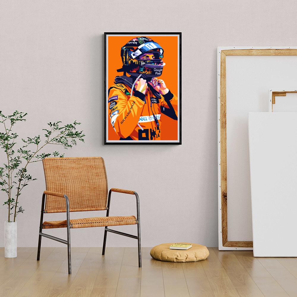 Oscar Piastri dans un intérieur