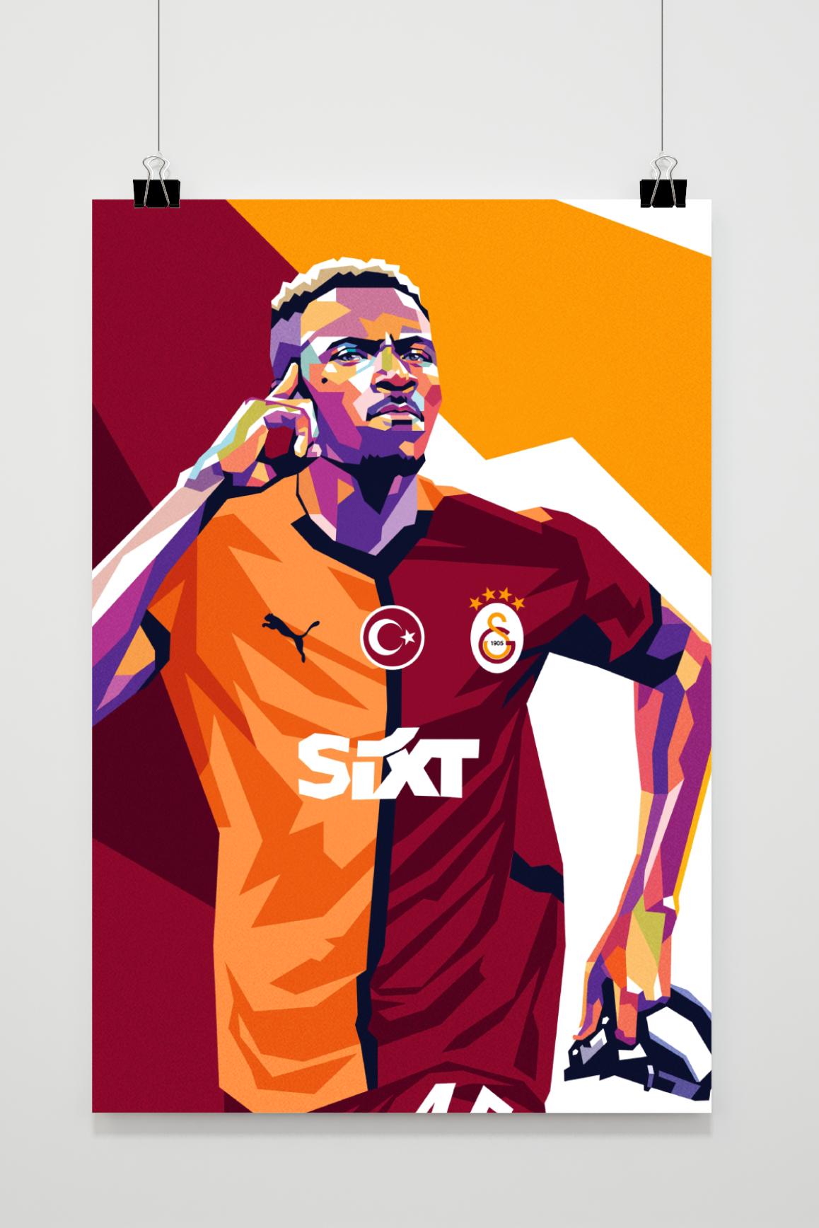 Affiche Victor Osimhen de 25 Artstreet