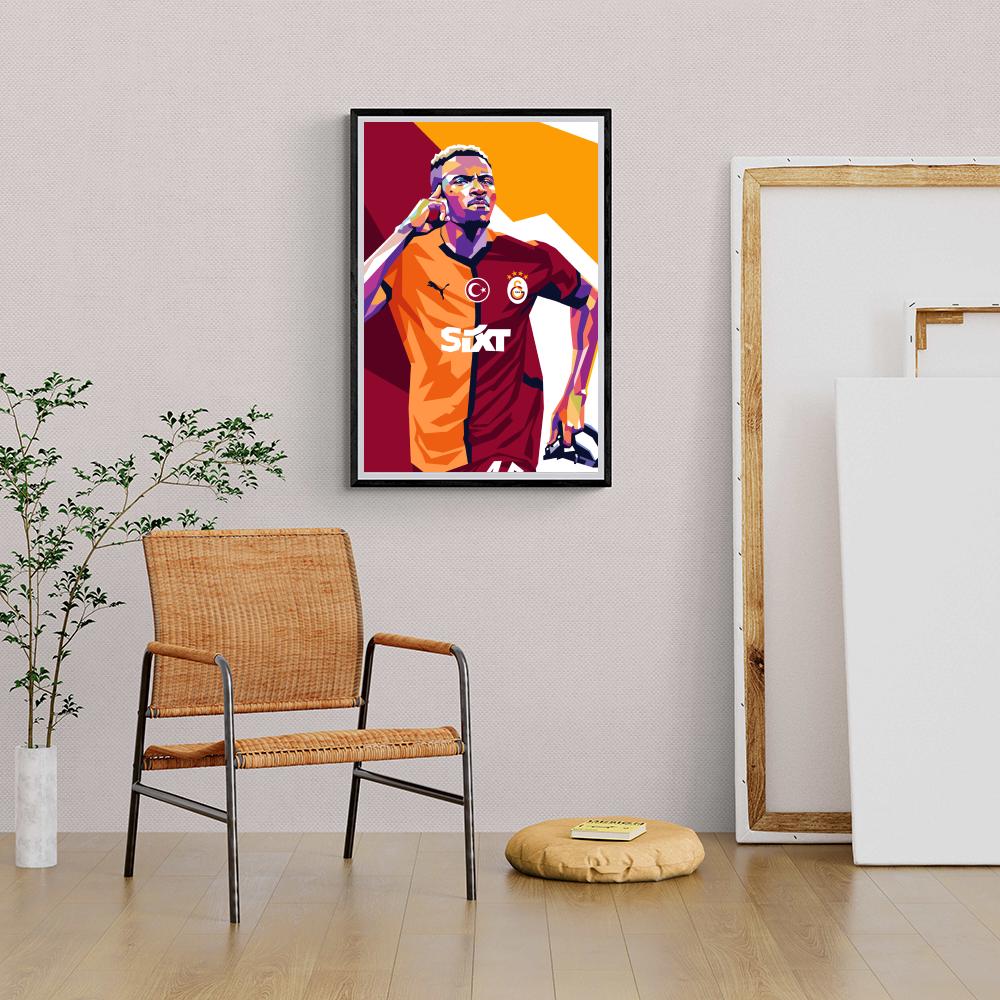 Victor Osimhen dans un intérieur