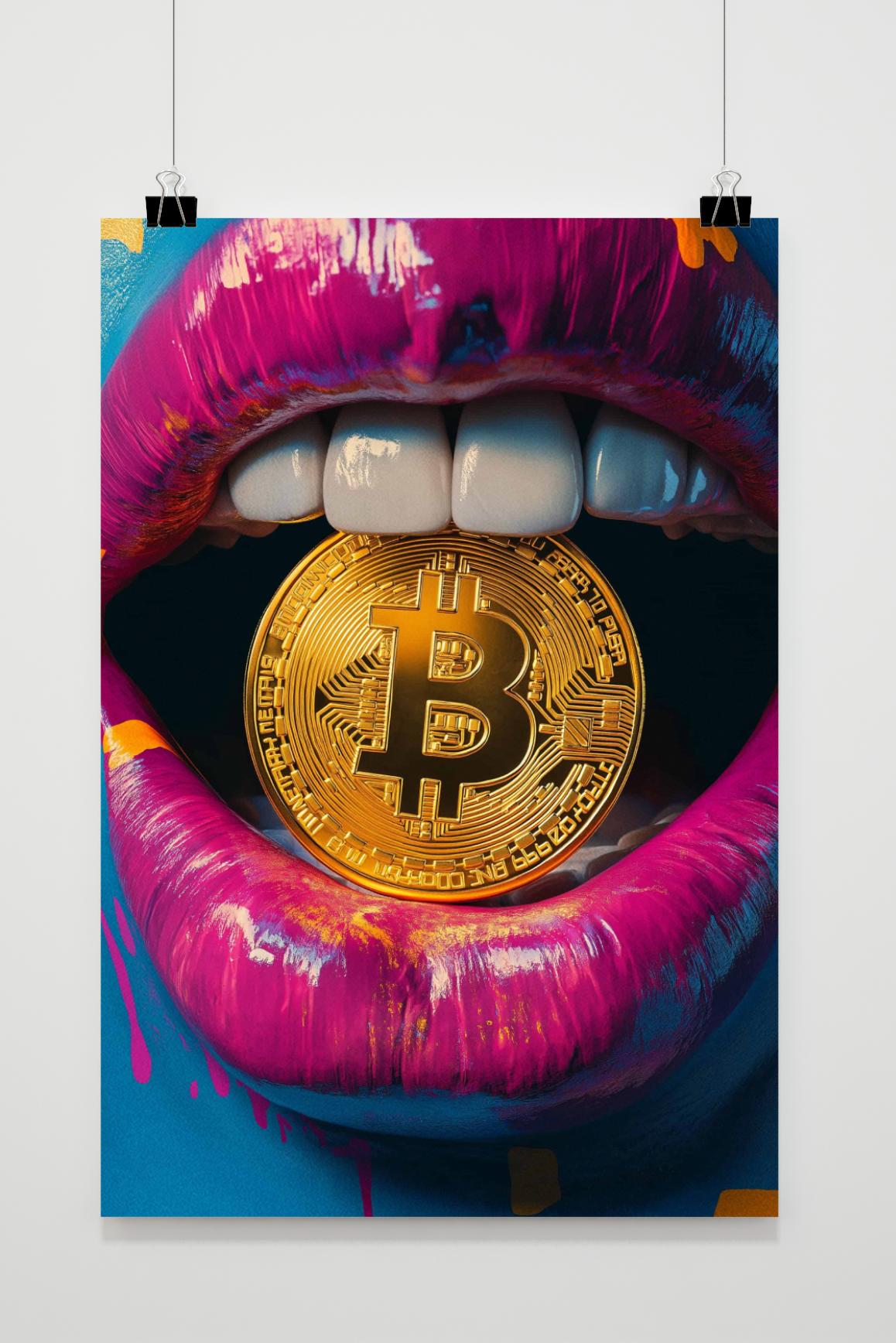 Affiche Bitcoin Lune de 25 Artstreet