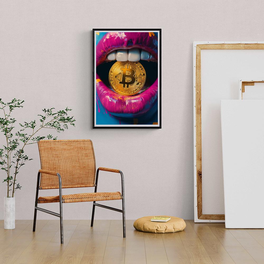 Bitcoin Lune dans un intérieur