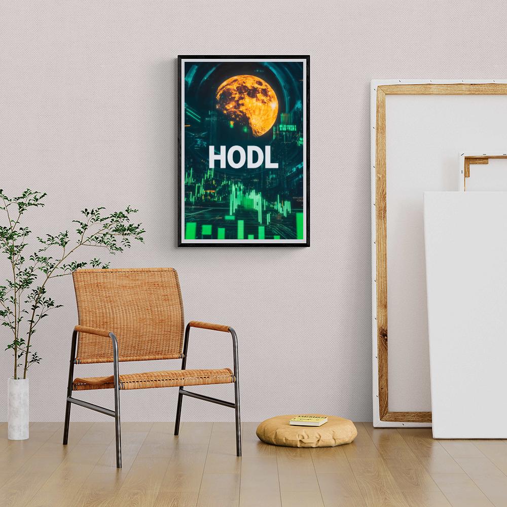 HODL dans un intérieur