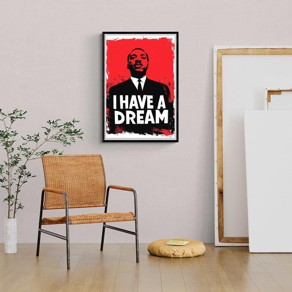 Martin Luther King Jr dans un intérieur