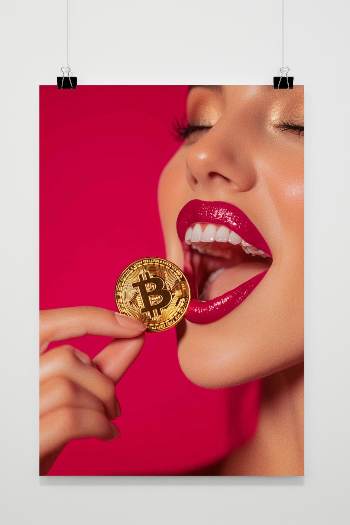 Póster Dama Bitcoin de 25 Artstreet