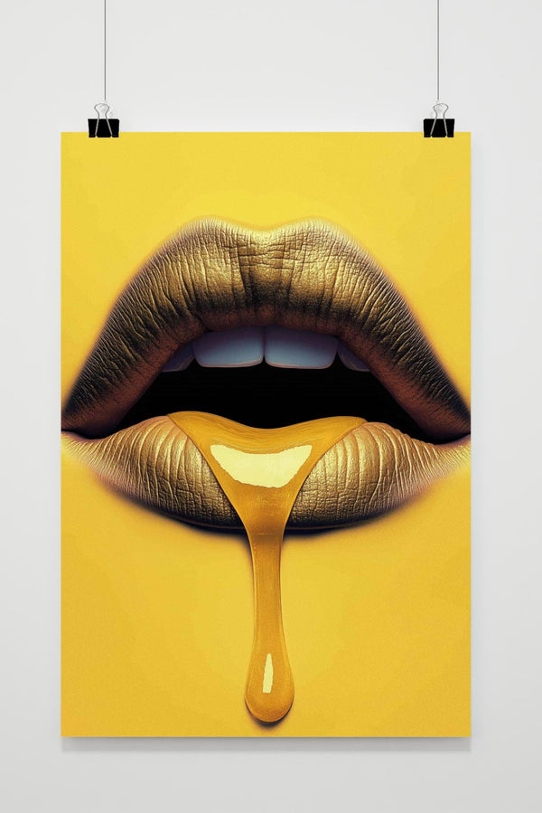 Gele Lippen poster