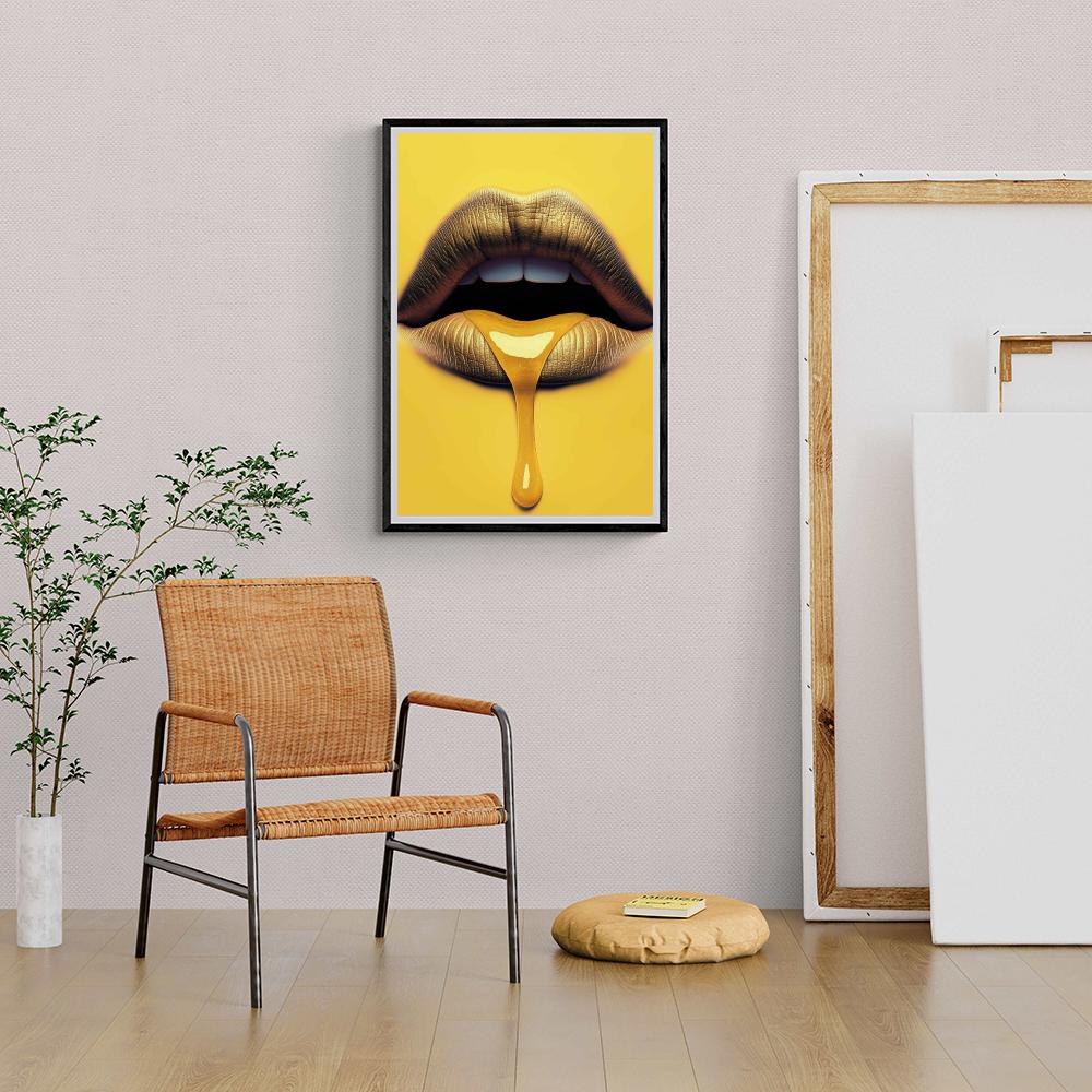 Lèvres Jaunes dans un intérieur