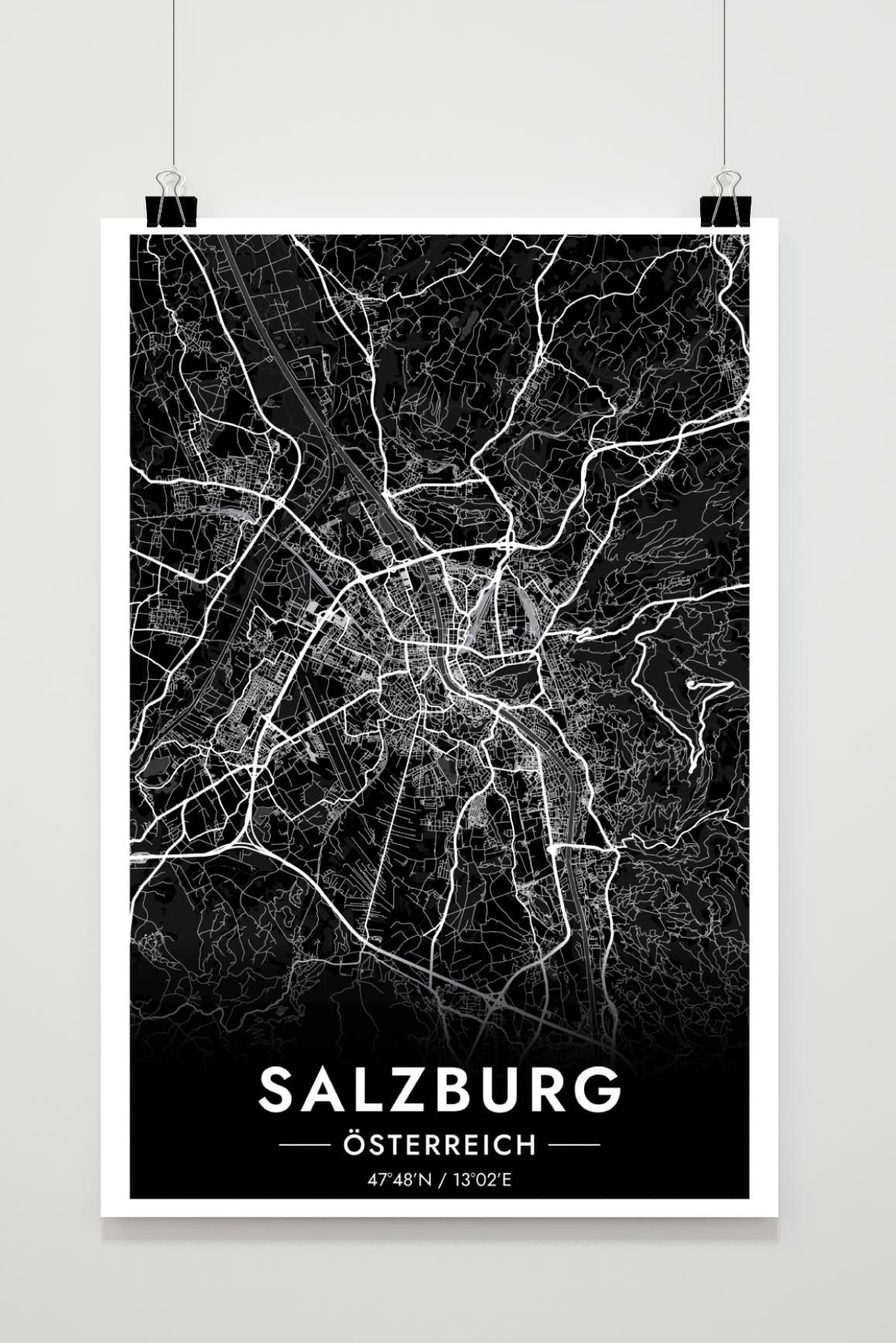 Salzburg Map Austria