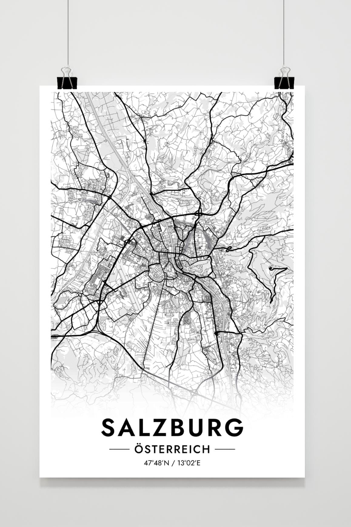 Salzburg Map Austria