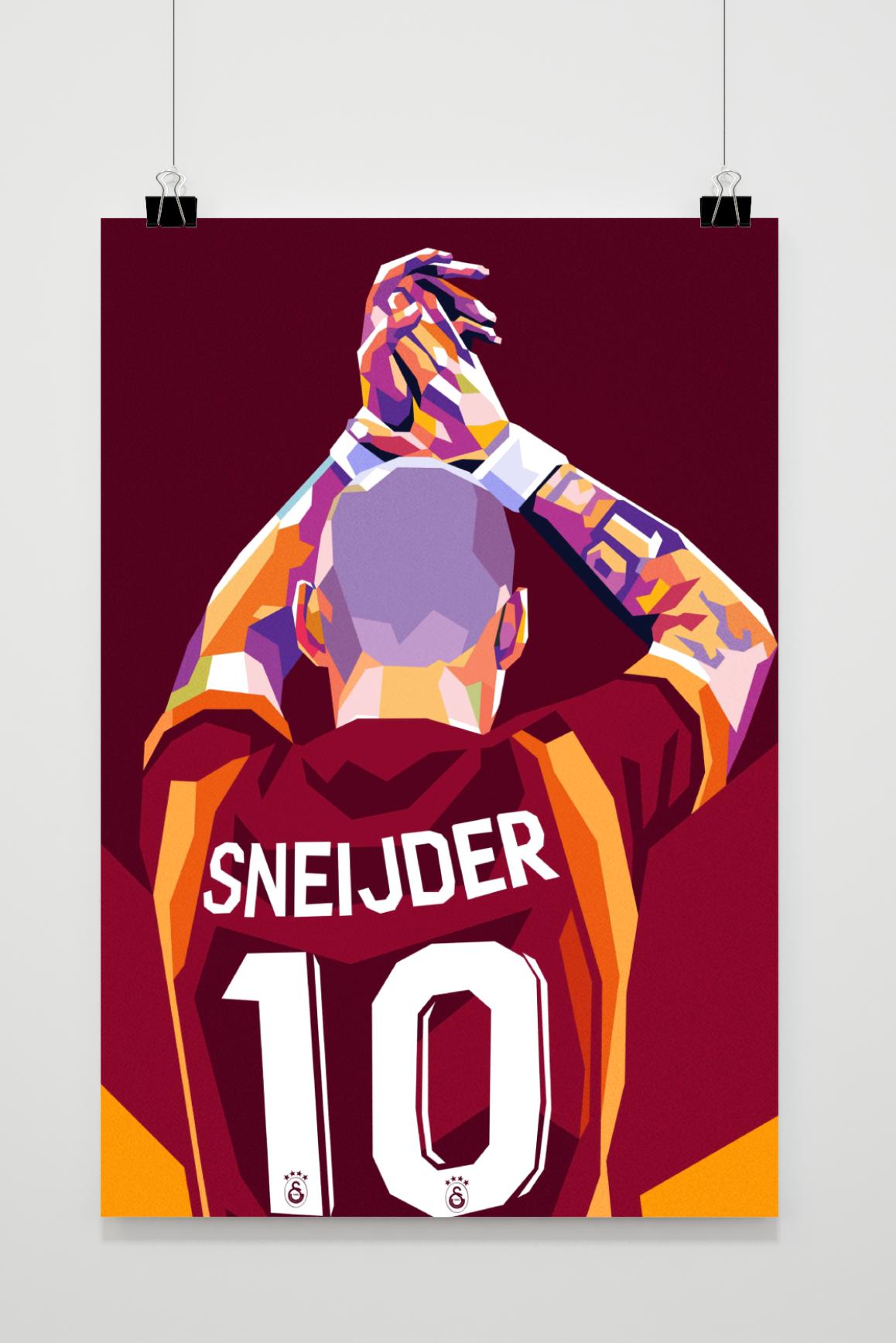 Affiche Wesley Sneijder Gala de 25 Artstreet