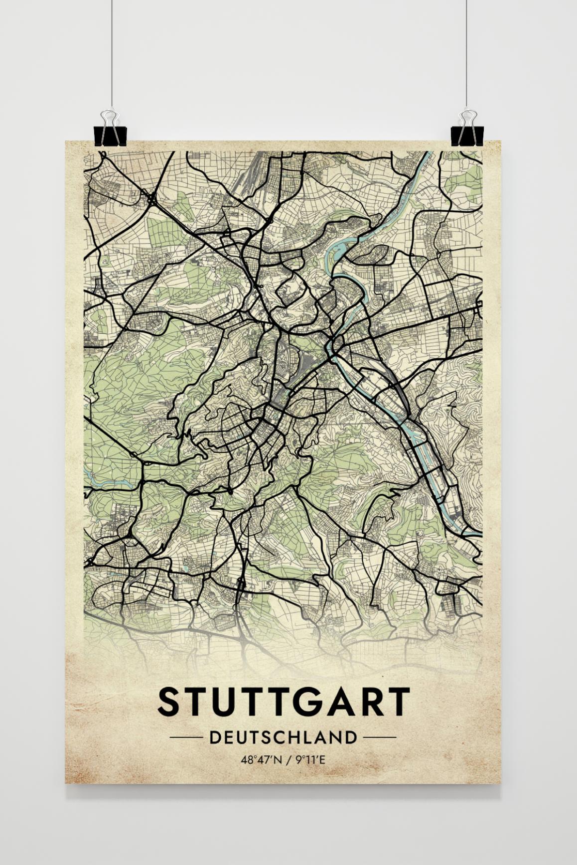 Stuttgart Map Germany