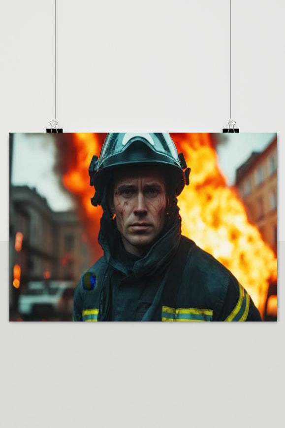 Brandweerman poster