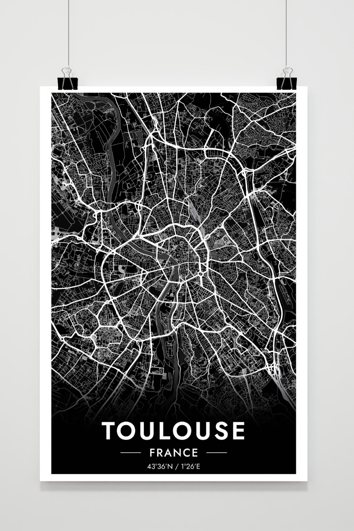 Toulouse Map France