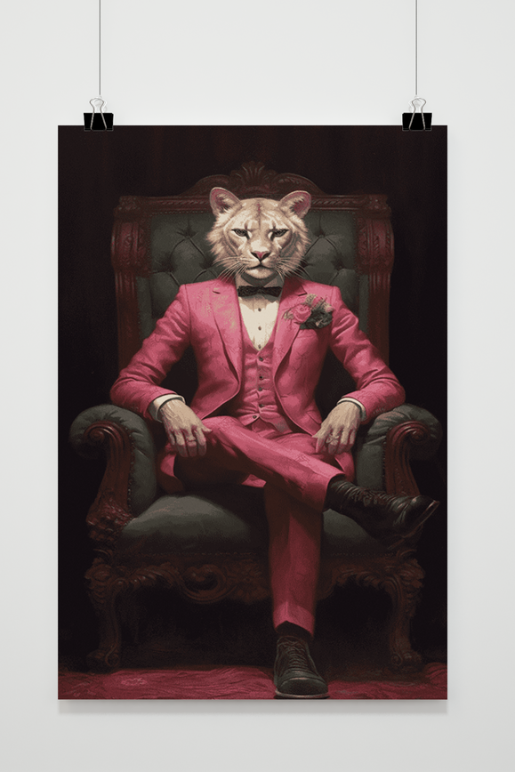 Tiger On Throne poster